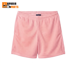 DAPHNIA SPORTS Short en maille rose pâle pour homme, taille élastique, respirant, idéal pour la gym, la course, le basketball, la plage et l'été - Product Image 3