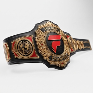 Trophée sportif haut de gamme en métal durable, design de lutte professionnelle pour la boxe, ceinture de champion respirante - Product Image 3