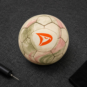 Dravelle Industry Custom 32 Panel <b>Hand</b> <b>Stitched</b> PU Soccer Ball Size 5 Olive Rose Watercolor Football for Training Match - Product Image 5