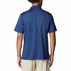 Polo en coton Oxford à manches courtes pour homme, couleur unie, respirant, style décontracté, coupe classique - Product Image 3