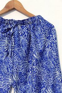 Nouveau coton imprimé Palazzo pantalon pour femmes doux taille élastique été printemps respirant séchage rapide pyjama vêtements de nuit - Product Image 2