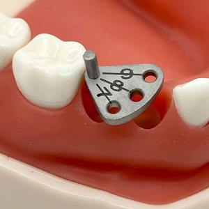 เครื่องมือกำหนดตำแหน่งรากฟันเทียม ไม้บรรทัดกำหนดตำแหน่ง เครื่องมือวัดระยะห่างรากฟันเทียมแบบขนาน ทำจากสแตนเลส สำหรับการแพทย์ - Product Image 6