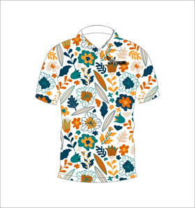 เสื้อโปโลพิมพ์ลายดอกไม้เขตร้อนสำหรับผู้ชาย แขนสั้น สวมใส่สบาย เหมาะสำหรับฤดูร้อน เล่นกอล์ฟ น้ำหนักเบา มีปก แฟชั่น - Product Image 2