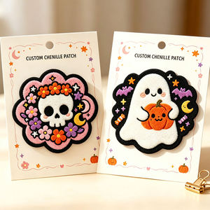Factory Custom Embroidery Patch Premium Thread Applique Sew On Iron On Badge for <b>Jackets</b> Hats Backpacks Clothing Wholesale - Product Image 1