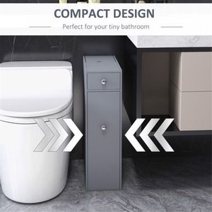 Mobiletto Laterale Moderno in MDF per Bagno, Camera da Letto, Cucina, Ufficio o Soggiorno - Product Image 4