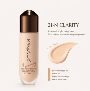 MAKEHEAL One PL Fond de Teint Liquide 28g Pinceau Artistique Coréen SPF20 PA++ 4 Teintes Spatule Stick Éclaircissant Maquillage K-Beauty - Product Image 4