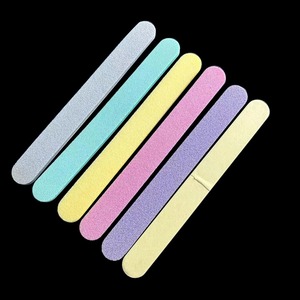 Lime à ongles professionnelle Zebra 100 grains, double face, en verre cristal, réutilisable, outil de ponçage, soin des ongles, pointe violette, style classique - Product Image 2