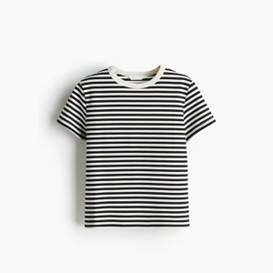 Camiseta de algodón para mujer, camiseta informal suave y transpirable, camiseta de manga corta con cuello redondo, ropa diaria de verano, Top de moda - Product Image 1