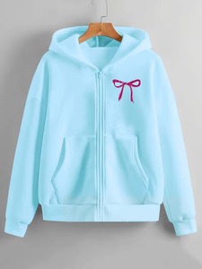 Sudadera con Capucha de Felpa Francesa 100% Algodón de Alto Gramaje, Personalizada, al por Mayor, de Lujo, para Mujer, Talla Grande - Product Image 2
