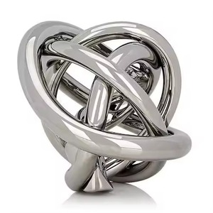 Elegante Escultura Metálica con Base de Mármol para Decoración de Exteriores y Entradas de Hoteles, Fabulosos Regalos de Inauguración de Casa - Product Image 3