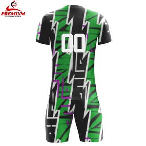Uniforme de Fútbol Transpirable de Manga Corta con Logotipo OEM, Color Sólido, Tela 100% Poliéster, Calidad Premium para Hombre, Personalizado - Product Image 2