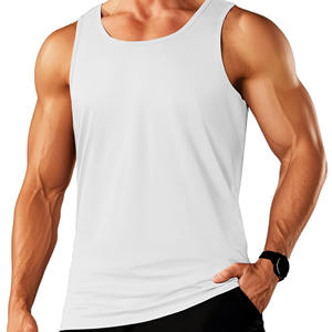 Vestes de sport pour hommes en coton imprimé avec logo personnalisé, 180 g/m², séchage rapide, style vintage, pour la musculation et la course à pied - Product Image 2