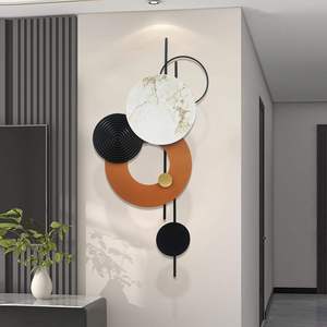 DAYSTAR TRADE Escultura de Pared Metálica Geométrica Abstracta Moderna, Decoración Artística de Alta Calidad, Paquete Multipieza, para Sala de Estar, Boda - Product Image 2