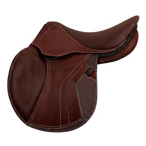 อานม้าหนังแท้ระดับพรีเมียม ยี่ห้อ International Saddlery โครงพลาสติก ฮาร์ดแวร์สแตนเลส SUS304 สำหรับขี่ม้าเดรสสาจและแข่งม้า - Product Image 1