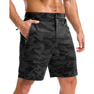 Lightweight Breathable Quick Dry Anti-Wrinkle Casual Golf <b>Shorts</b> for Men <b>Work</b> Fishing with 3 Zipper Pockets - Product Image 3