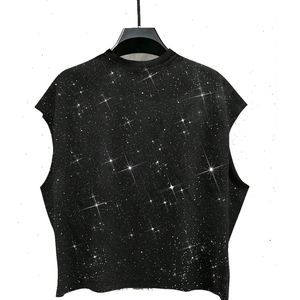 Custom Men Washed Sleeveless Tank Top Star Print Round Neck Casual Cotton Vest OEM ODM Wholesale Apparel Fashion Wear - Product Image 1