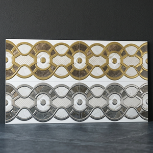 Azulejos de Pared de Cerámica de Primera Calidad, Diseño Interior de Lujo, Decorativos, Dorados y Plateados, Tercera Cocción, 300*600 30x60 12x24 - Product Image 2