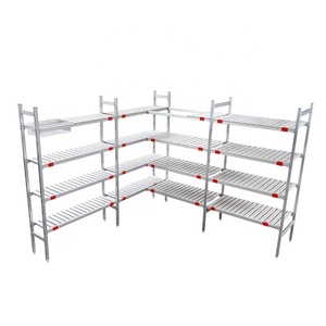 Estanterías Metálicas de 4 Niveles para Refrigeración, Estanterías de Almacenamiento Ligeras Sin Tornillos para Garaje <span class=keywords><strong>y</strong></span> Supermercado - Product Image 6