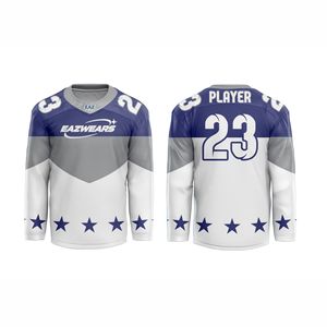Maillot de hockey sur glace personnalisé sublimé pour homme – T-shirt d'équipe respirant en tissu léger – Tenue de club sur mesure – Uniforme sportif en gros - Product Image 1