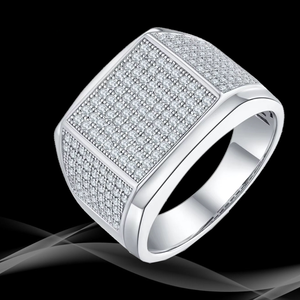 18K Gold Plated Brilliant Cut Pave Setting Moissanite Claw <b>Ring</b> GRA Certified 925 Sterling Silver Trendy Engagement Bands <b>Rings</b> - Product Image 1