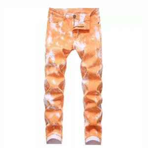 Jeans de mezclilla de algodón casuales para hombre, corte recto, venta al por mayor, lavados, premium, azul oscuro, jeans de mezclilla cruda para hombre - Product Image 1