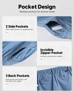 Pantalones cortos informales para hombre, ideales para el estilo diario, pantalones cortos para gimnasio y correr, transpirables y cómodos - Product Image 3