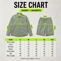 Ensemble chemise et short décontracté pour homme, personnalisé OEM, vert olive, en coton lavé, haut à manches longues et short de plage, fournisseur de streetwear