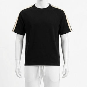 Bulk Wholesale 240 Grams Loose Plus Size <b>Men's</b> Gym Running Sorona Embroidered Knitted Cotton Quick Dry Breathable T-Shirts - Product Image 3