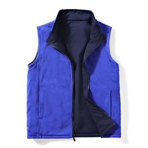 Wholesale Men's Basic Vest Custom logo Men's Gilet Windproof Body <b>Warmer</b> Fleece Vest Reversible Bodywarmer for Men - Product Image 5