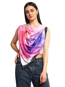 Foulards carrés de mode légers de qualité supérieure Impression numérique personnalisée Accessoires en tissu élégant parfaits pour la vente en gros - Product Image 3