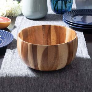 Bol de service en bois d'acacia au design personnalisé pour la maison bol à fruits et soupe de restaurant d'hôtel bol à salade et bols à vaisselle en bois - Product Image 4