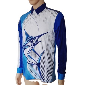 Chemise de pêche à manches longues personnalisée Oem avec cache-cou UPF 50 + Performance Fishing Jersey Wear Vêtements de pêche pour hommes - Product Image 1