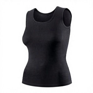 <b>Women</b> <b>Knitted</b> Scoop Neck <b>Tank</b> <b>Top</b> Solid Color Casual Sleeveless Fitted Vest Regular Length - Product Image 5