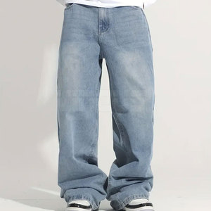 Pantalones vaqueros holgados transpirables de estilo único para hombre, venta en línea, lavados, personalizados con tu propio diseño. - Product Image 4