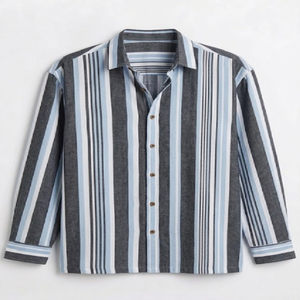 Camisa Premium para Hombre con Múltiples Rayas, 100% Algodón Teñido en Hilo, Estilo Casual de Negocios, Fabricación Inteligente en India - Product Image 2
