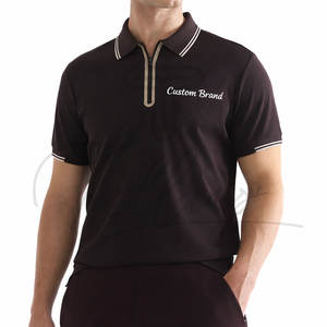 Camiseta Polo Personalizada al por Mayor, Ropa de Moda Masculina, Camiseta Polo de Algodón Lisa para Hombre, Camisetas Polo Masculinas de Primera Categoría - Product Image 1