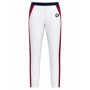 Women's White and Red <b>Strip</b> Golf Pants Stretch Sports Trousers Stylish Outdoor Apparel Comfortable Fit for Golf Training - Product Image 1