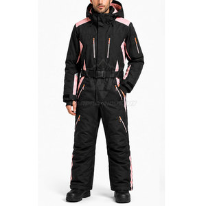 Winter Hooded Ski Suit Men One Piece Waterproof Snowboard <b>Jumpsuit</b> Warm Insulated Windproof Eco-Friendly Lightweight Snow <b>Sports</b> - Product Image 3