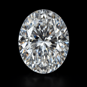 Pierre de Moissanite ovale de laboratoire, qualité 5A, couleur DEF blanc VVS, effet de jeu de couleurs/feu, 130 mm, pour la création de bijoux sur mesure - Product Image 1