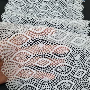 Tela de Encaje Elástica Ligera con Diseño Ovalado Festoneado de 20 cm de Ancho para Vestidos, Prendas de Vestir y Adornos Decorativos - Product Image 4