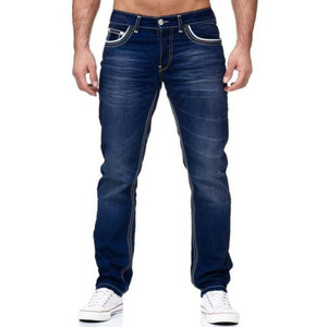 Spring Lightweight High Breathable Garment Dyed <b>Elastic</b> Straight <b>Jeans</b> for <b>Men</b> Streetwear Loose Casual Denim Pants Daily Solid - Product Image 2