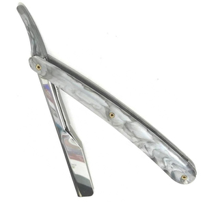 Maquinilla de Afeitar de Borde Recto con Hoja de Acero Inoxidable, Mango de Plástico, Plegable Manual, para Hombres, Venta al por Mayor, Bajo MOQ, OEM - Product Image 6
