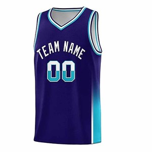 Maillot de basketball d'hiver personnalisé par sublimation, col en V, sans manches, en mesh, nom d'équipe 00, pour adulte unisexe, respirant, couleur Teal - Product Image 1