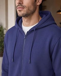 Sweat à capuche en polaire zippé pour homme, coton, hiver, fabricant en gros - Product Image 3