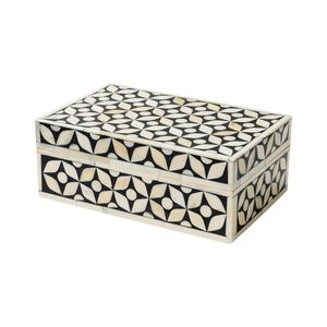 Elegant Mother of Pearl <b>Box</b> Artisan Handmade <b>Trinket</b> Storage Container Decorative Jewelry Organizer Premium Dressing Table Home - Product Image 2