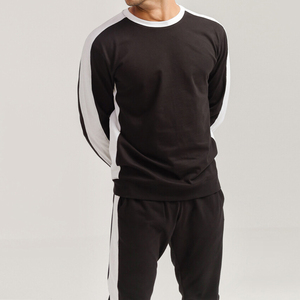 Mens Full <b>Zip</b> <b>Hooded</b> Sweatsuit Soft Cotton Blend Jogging Set Breathable Workout Tracksuit Long Sleeve Hoodie Elastic Pants - Product Image 6