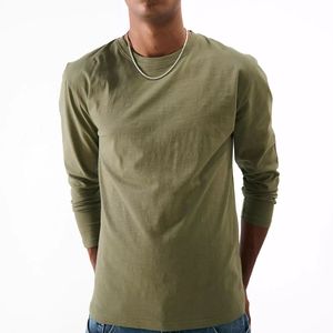 T Shirt For Men Cotton <b>Long</b> <b>Sleeve</b> T-shirts Solid Color Men's Clothing Full Length <b>Sleeve</b> For Spring And Autumn <b>Undershirts</b> - Product Image 3