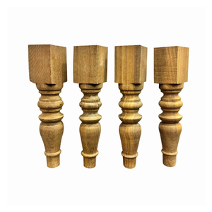 งานแกะสลักไม้สุดประณีต ทำด้วยมือจากไม้สน สไตล์โบราณ โต๊ะบูชาขาแกะสลัก สีน้ำตาลอ่อน ขาตั้งชาร์ปายไม้แบบดั้งเดิม - Product Image 2