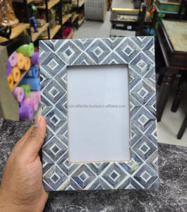 Cadre photo d'inspiration vintage de qualité supérieure fabriqué à la main Design élégant en incrustation d'os pour la décoration de bureau de mariage à la maison créative - Product Image 5