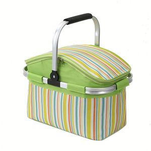 Sac isotherme pliable grande capacité avec logo personnalisé, poignée en aluminium, sac de pique-nique portable - Product Image 1